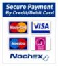 We use Nochex for all secure card payments.