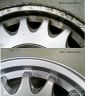 Before and after We Fix Alloys alloy wheel refurbishment