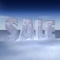 Frozen Sale Text In Snowy Landscape CGI Render
