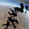 Experienced 4-way skydive
