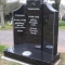Black granite memorial