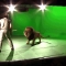 Filming a lion for a TV ident