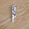 Hand made silver kilt pin with initials CJM