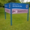 Post mounted Tray Signs - Wiltshire Police HQ - Devizes