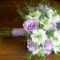 Lilac and white wedding posy