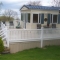 caravan decking, stairs and glazing