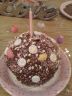 Giant birthday cupcake