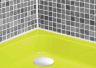 Coloured green shower tray in 'Cor Limey'. Bathroom design by Colour Trays.