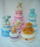 a selection of nappy cakes