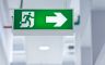 An exit sign that we fitted