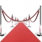 red carpet with stantions and red ropes