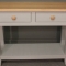 Woodbridge Range WS02 Two Drawer Pot Board Server with Natural Oak Polished Top and Painted Base