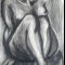 Woman Sitting On Round Chair - Female Nude