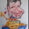 Colour gift caricature from photo